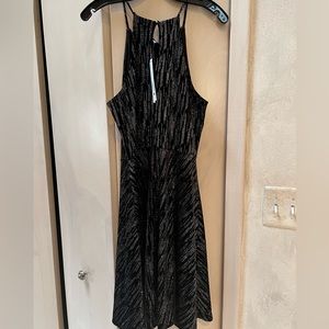 Black/Silver dress, Aqua, size L